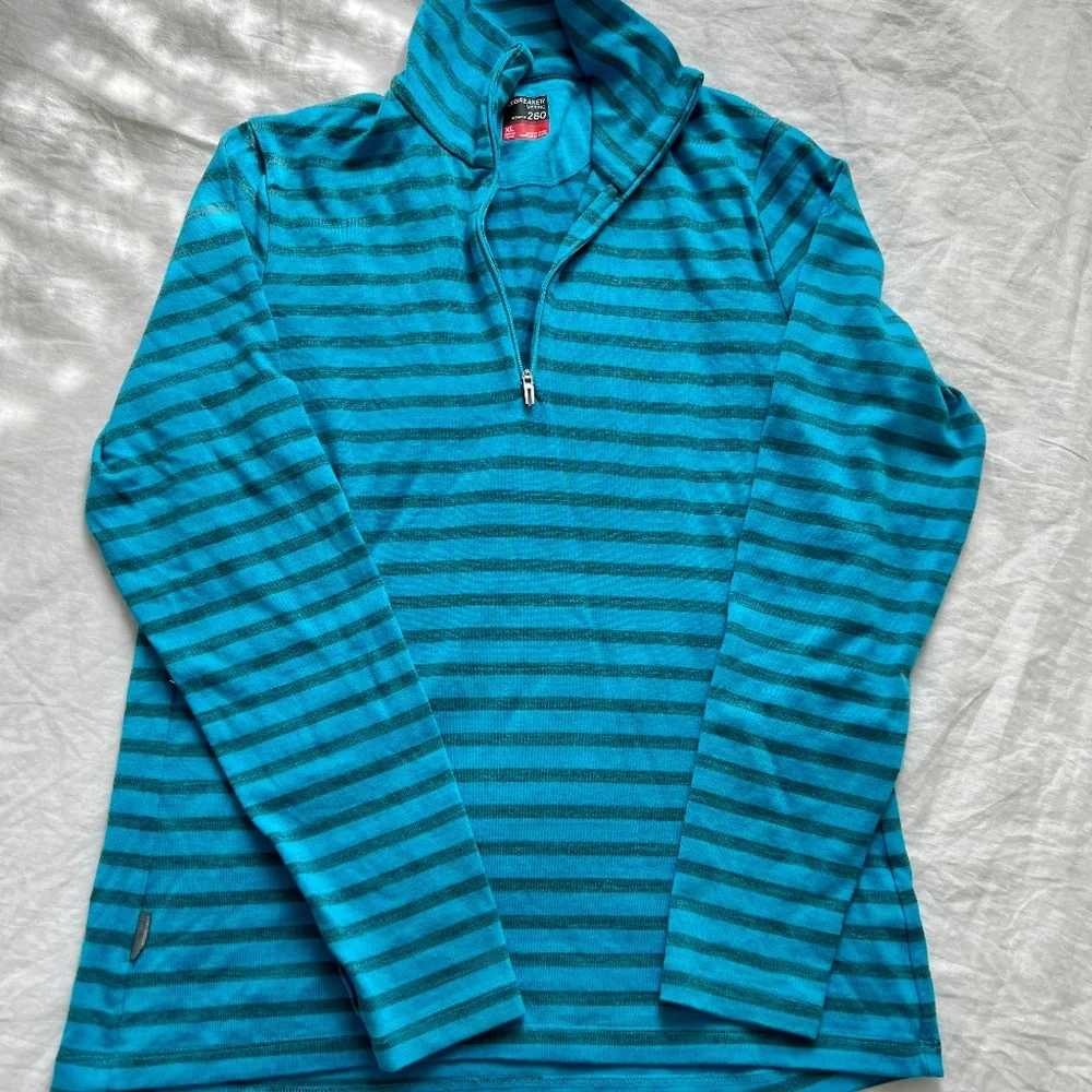 *sold* Icebreaker 260 Merino Wool women’s 1/4 zip LS shirt - Picture 5 of 5